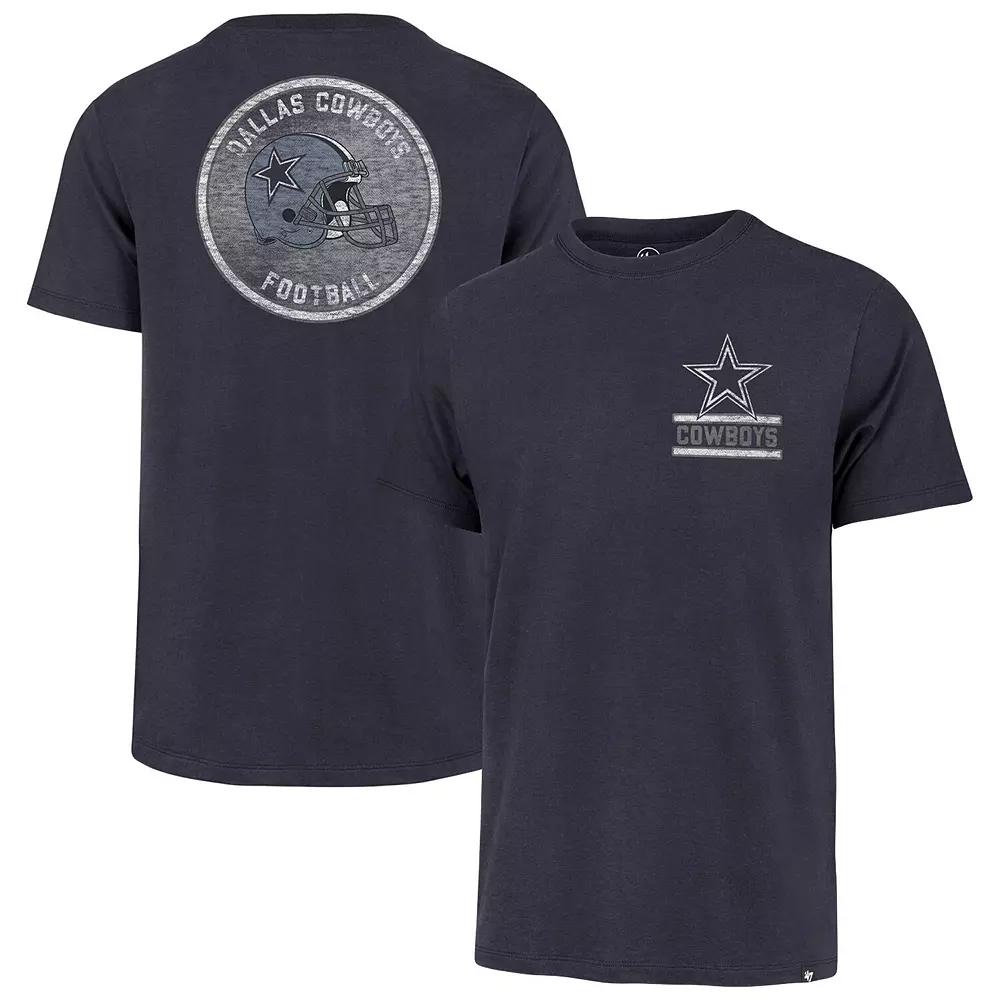 Men's '47 Navy Dallas Cowboys Open Field Franklin T-Shirt,  Product Image