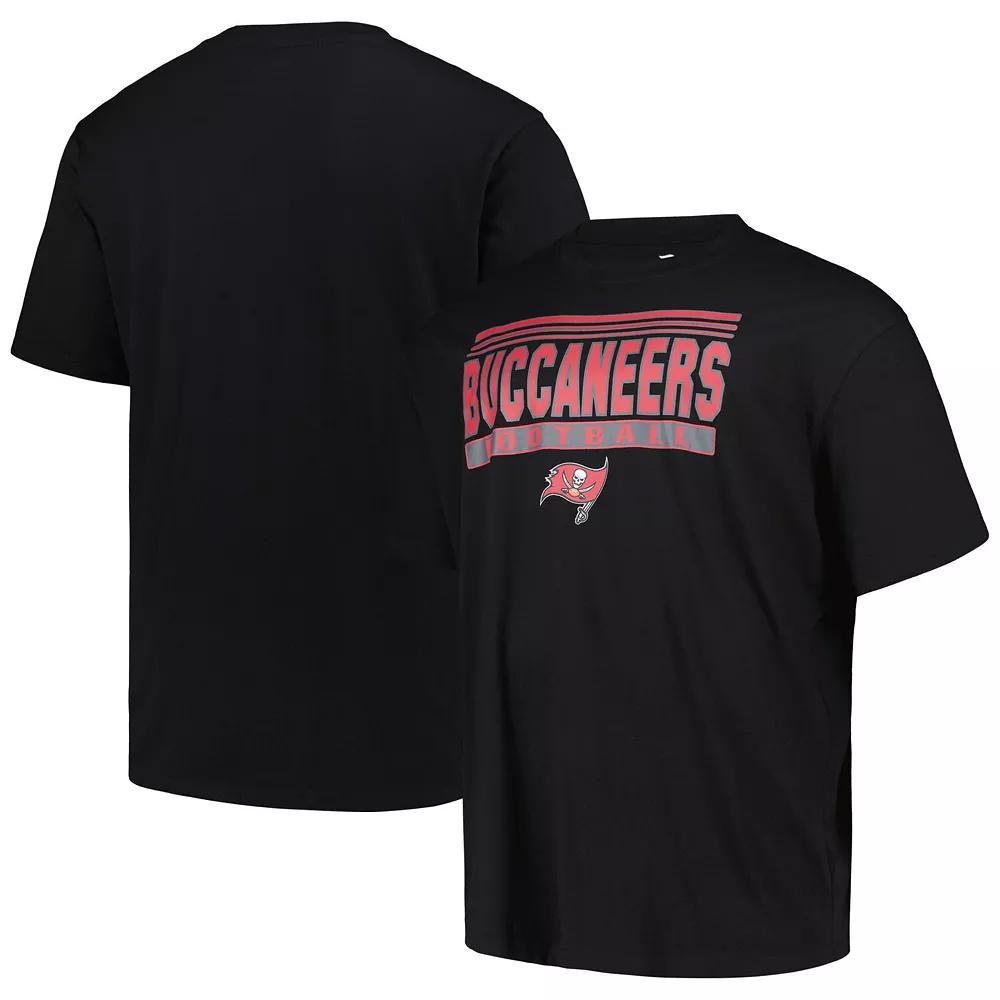 Men's Fanatics Black Tampa Bay Buccaneers Big & Tall Pop T-Shirt, Size: XLT Product Image