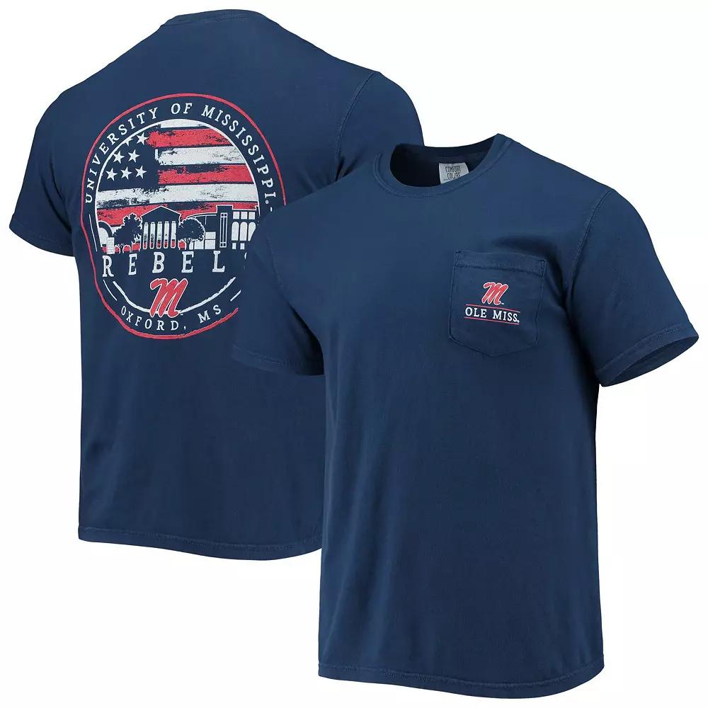 Men's Navy Ole Miss Rebels Campus Americana T-Shirt, Size: 3XL, Blue Product Image