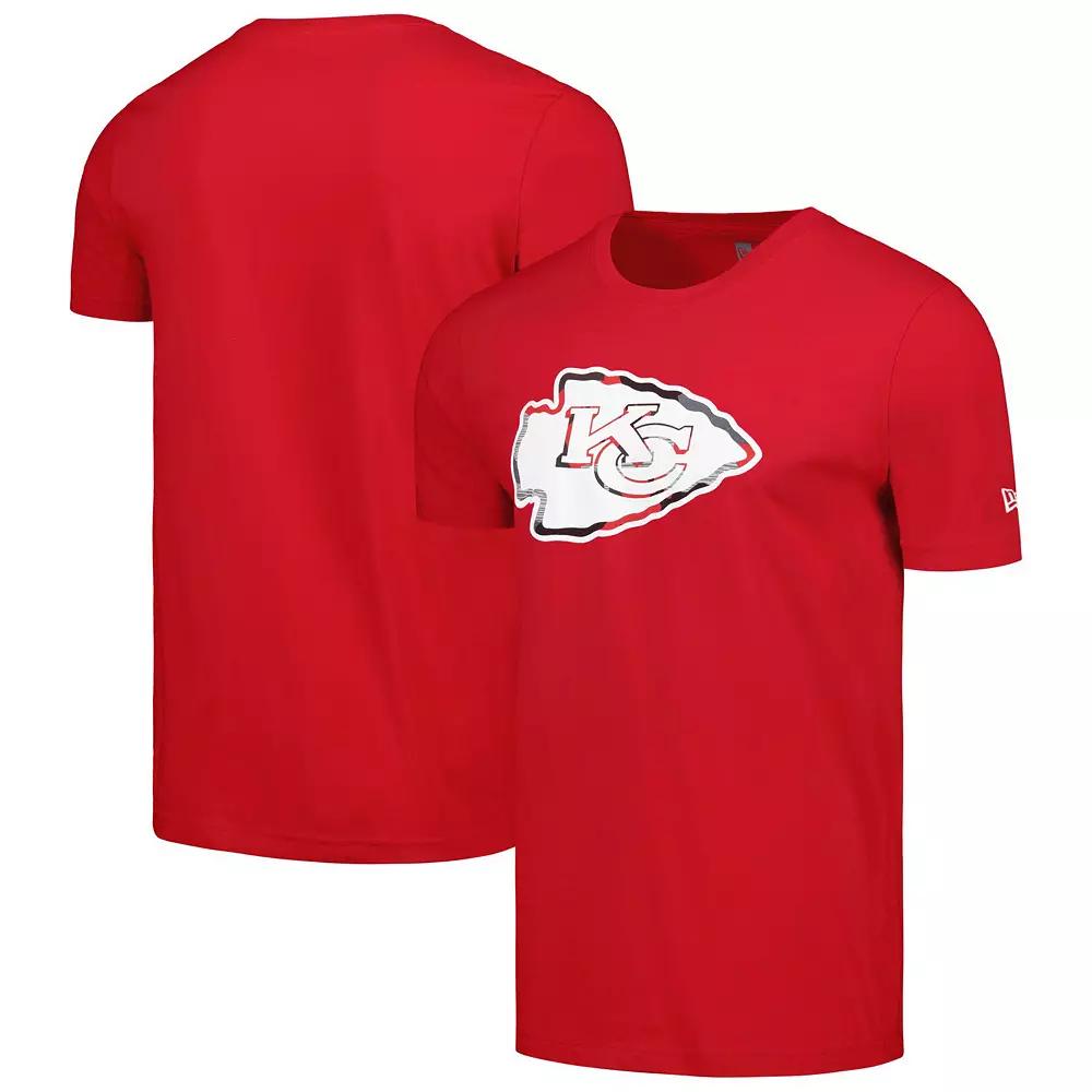 Men's New Era Red Kansas City Chiefs Camo Logo T-Shirt,  Product Image