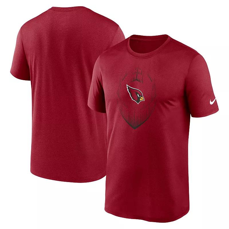 Men's Nike Cardinal Arizona Cardinals Primetime Legend Icon Performance T-Shirt, Size: 2XL, Red Product Image