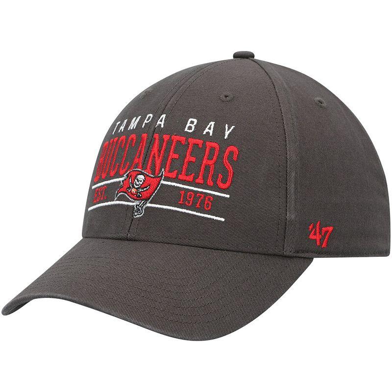 Men's '47 Graphite Tampa Bay Buccaneers Centerline MVP Adjustable Hat, Dark G Product Image