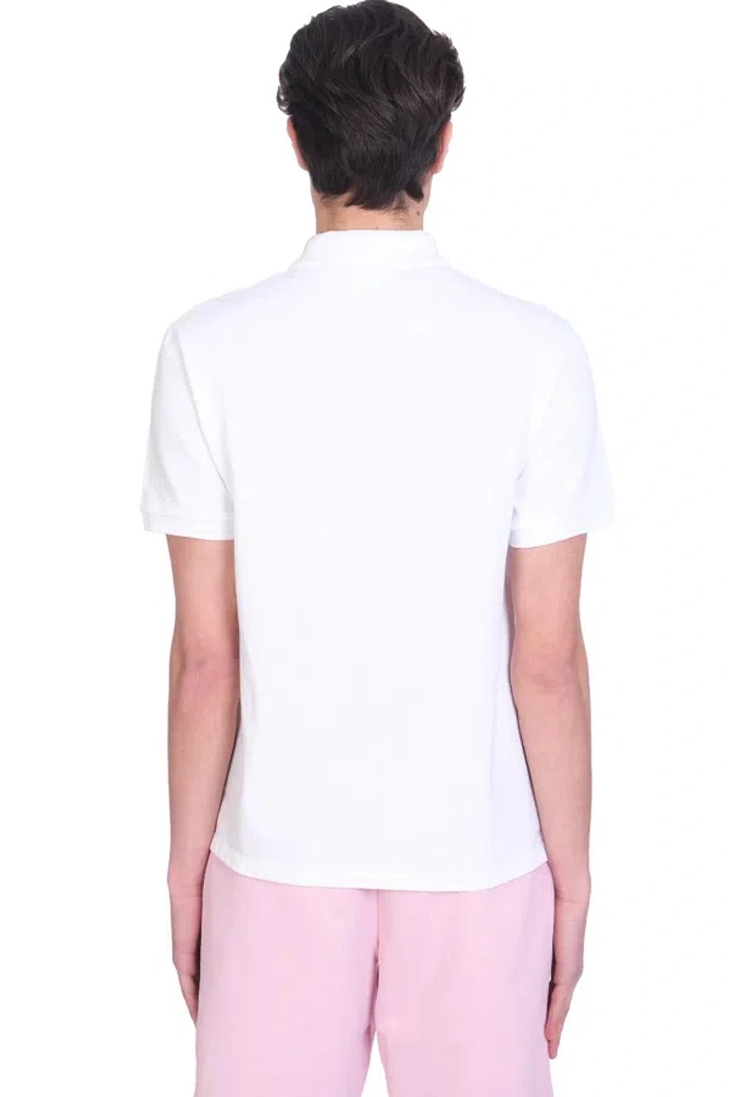 White Cotton Ami de Coeur Polo Product Image