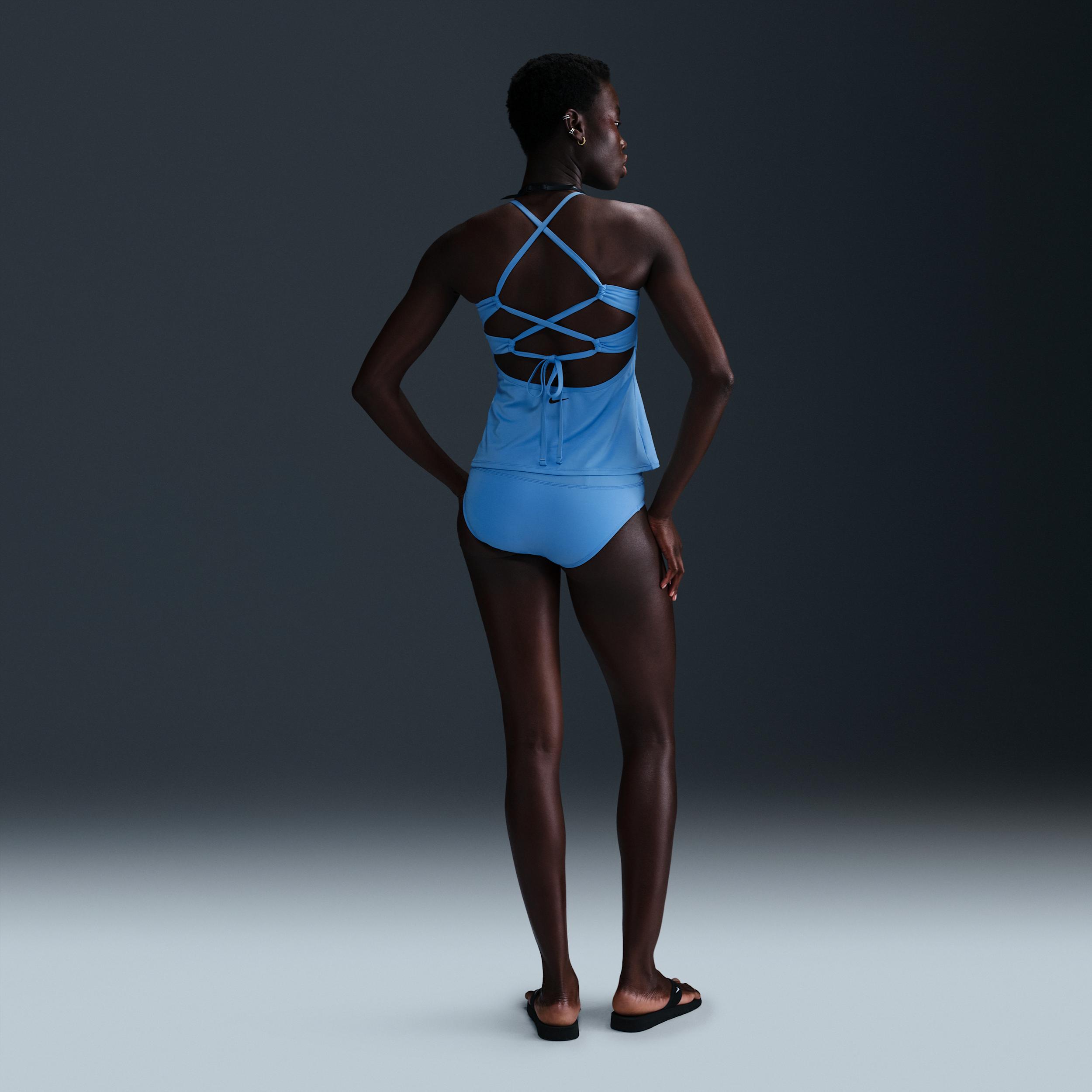 Nike Women's Swim Essential Lace-Up High-Neck Tank Topini Product Image