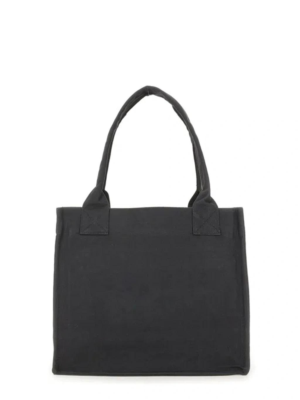 GANNI Banana Print Large Tote Bag In Black Product Image