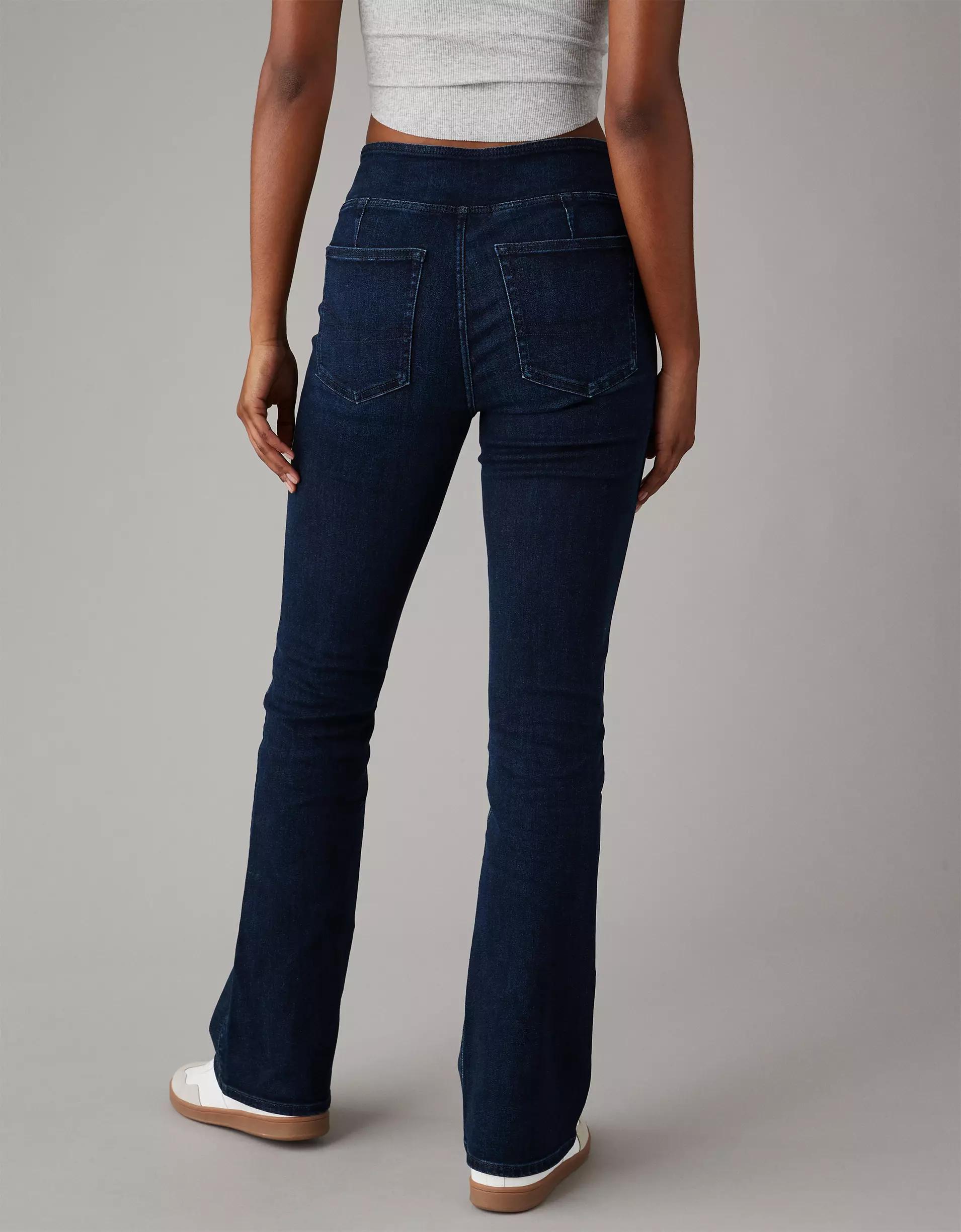 AE Luxe Pull-On High-Waisted Kick Bootcut Jean Product Image