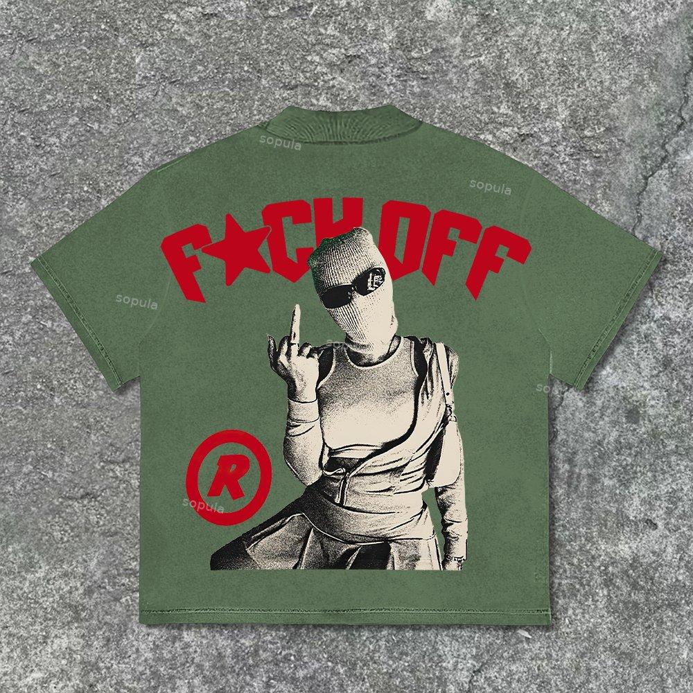 Sopula Studio Vintage Y2k Street Graphic Print Cotton T-Shirt Product Image