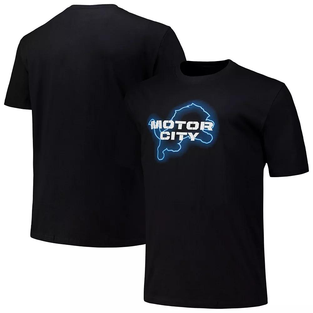 Men's Fanatics Black Detroit Lions Motor City T-Shirt,  Product Image