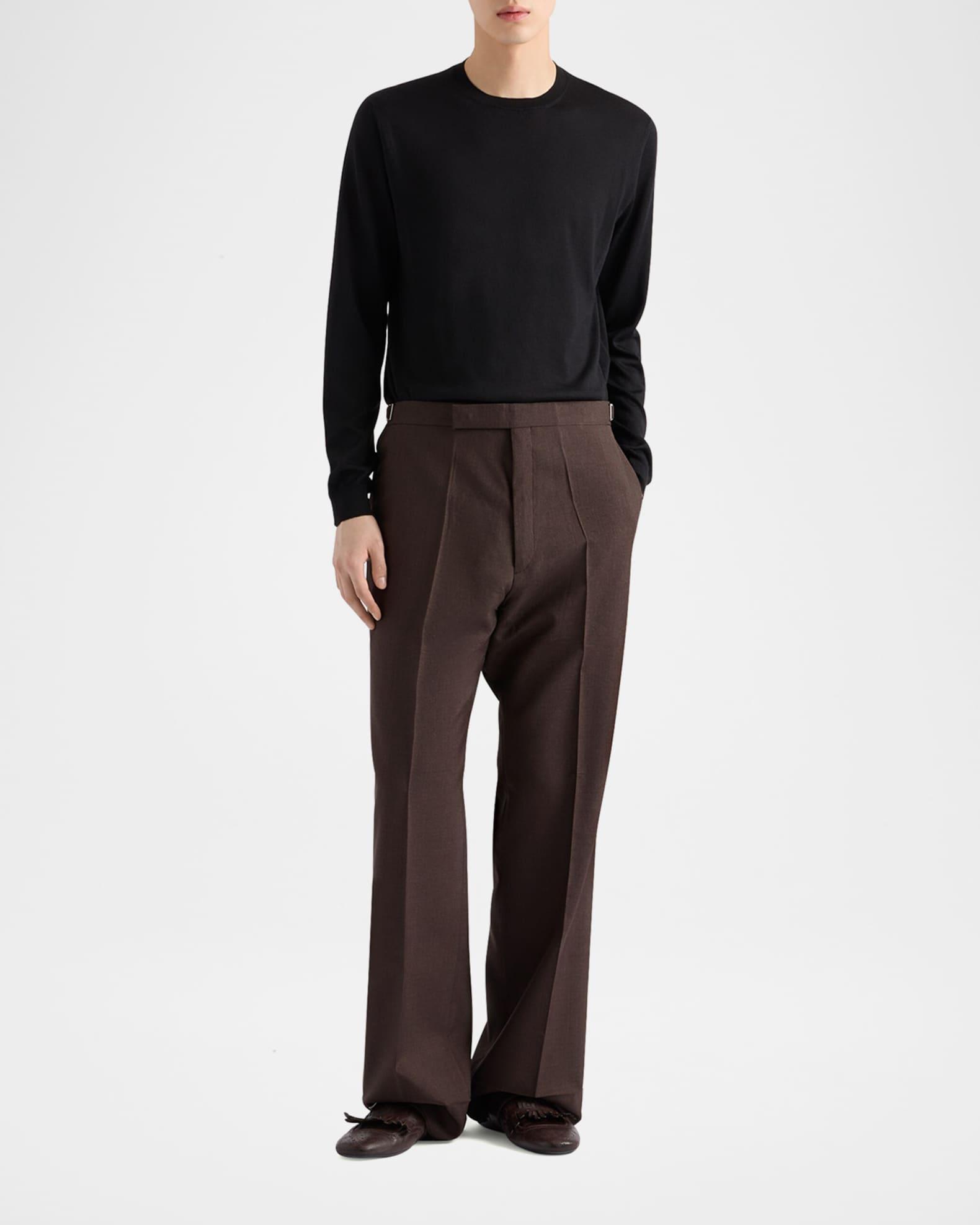 Men's Silk-Cashmere Crew Sweater Product Image