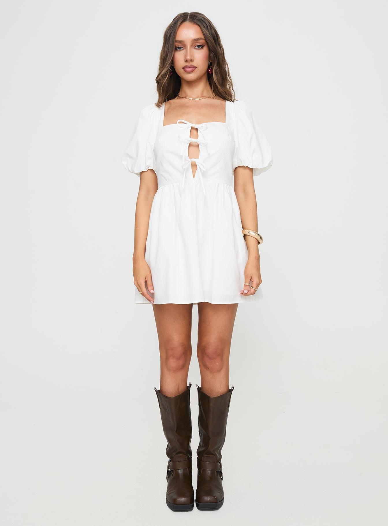 Kreamy Mini Dress White Product Image