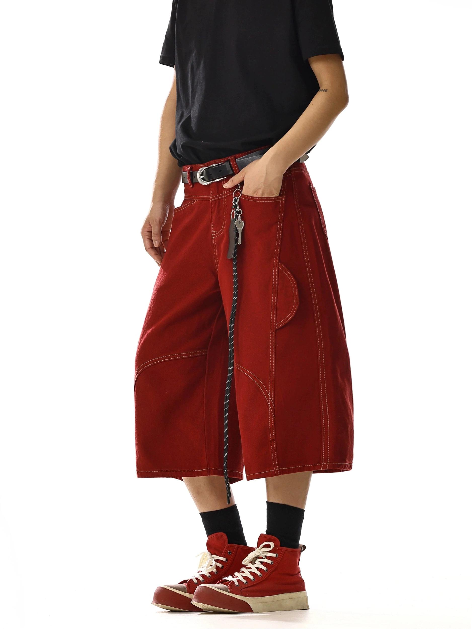 RT No. 18226 RECONSTRUCTED DENIM CARGO SHORTS Product Image