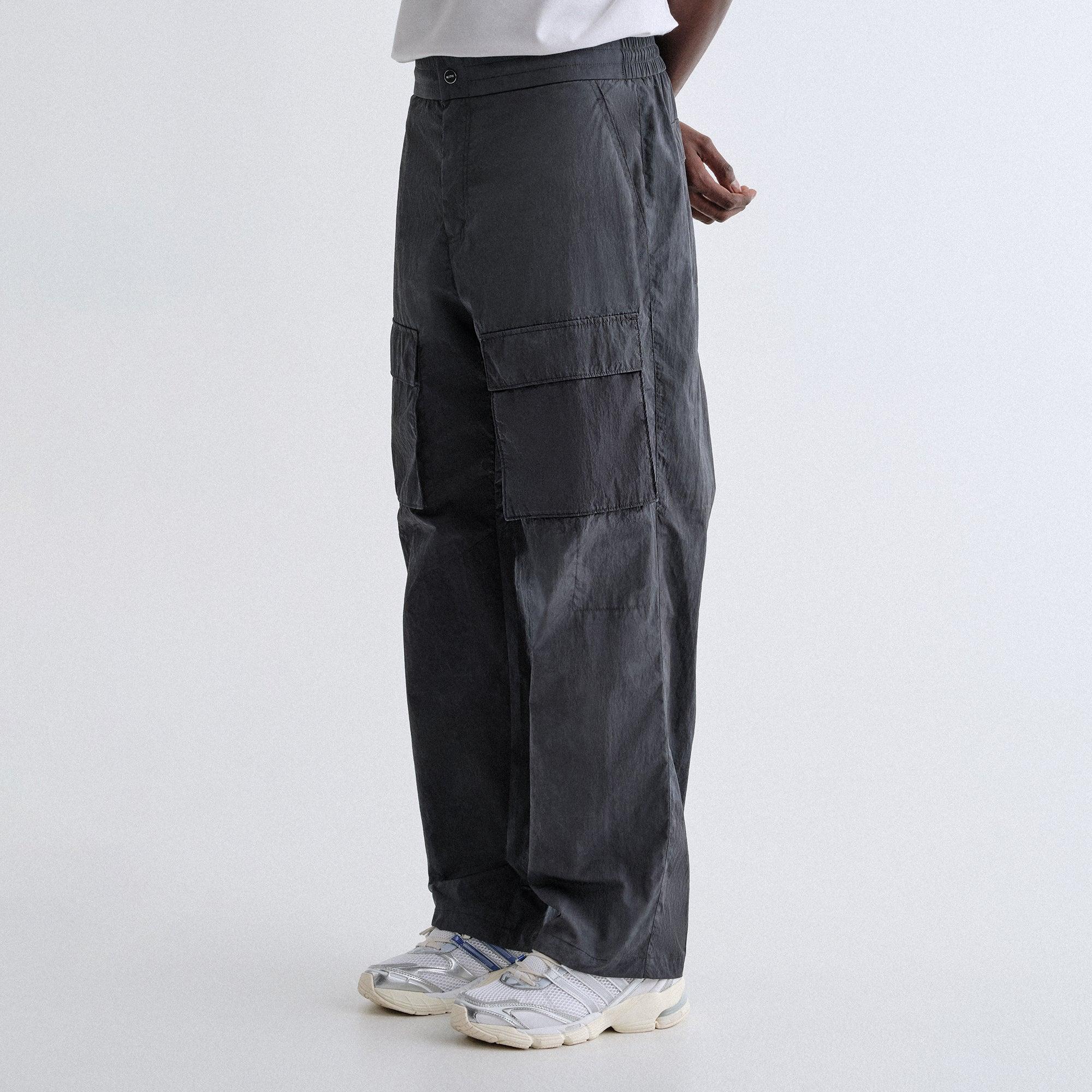 Kith Garment Dyed Nylon Hooper Pant - Thunder Male Product Image