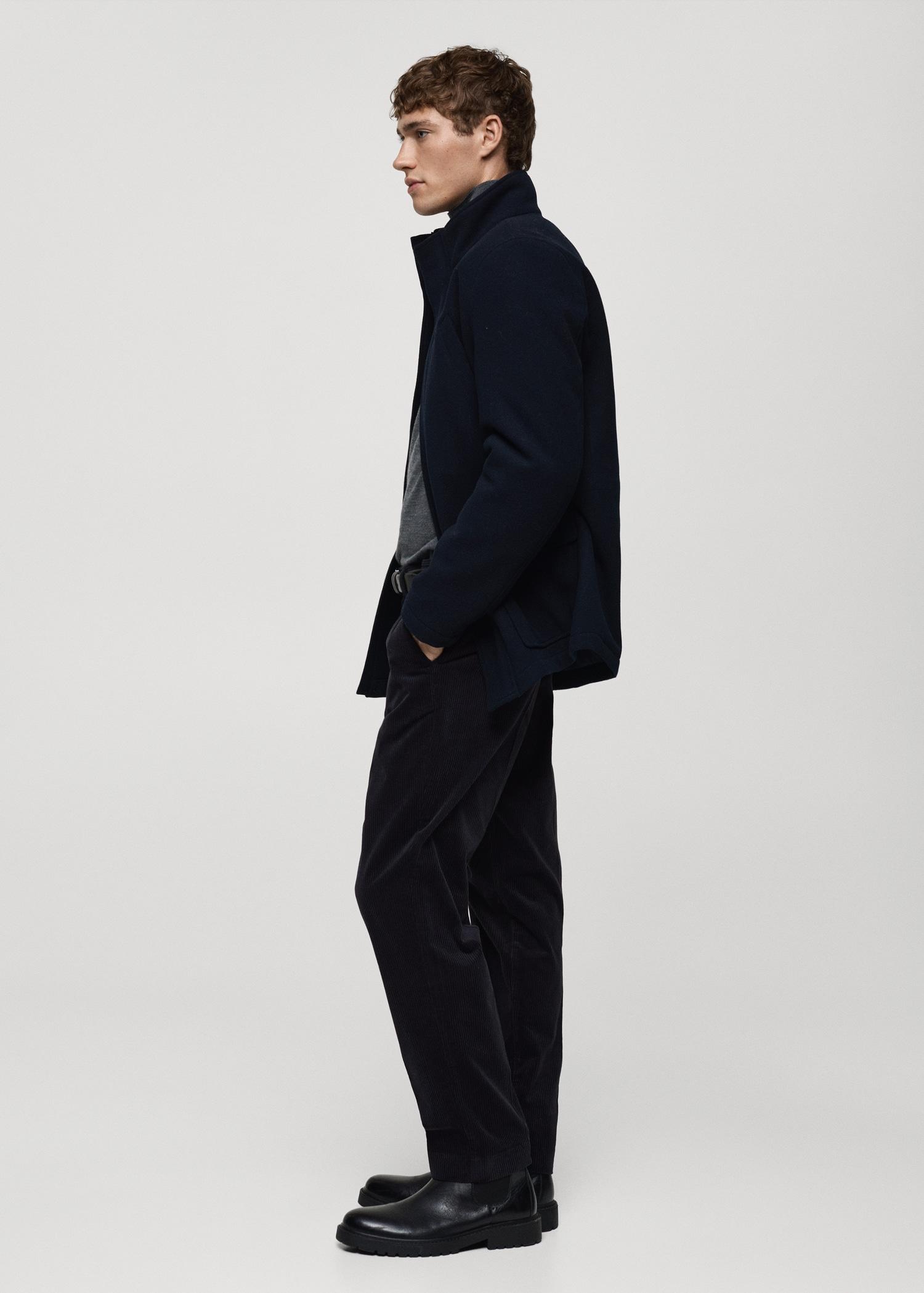 Corduroy regular-fit pants - Men | MANGO USA Product Image