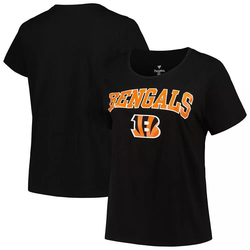 Women's Fanatics Branded Black Cincinnati Bengals Arch Over Logo Plus  Product Image