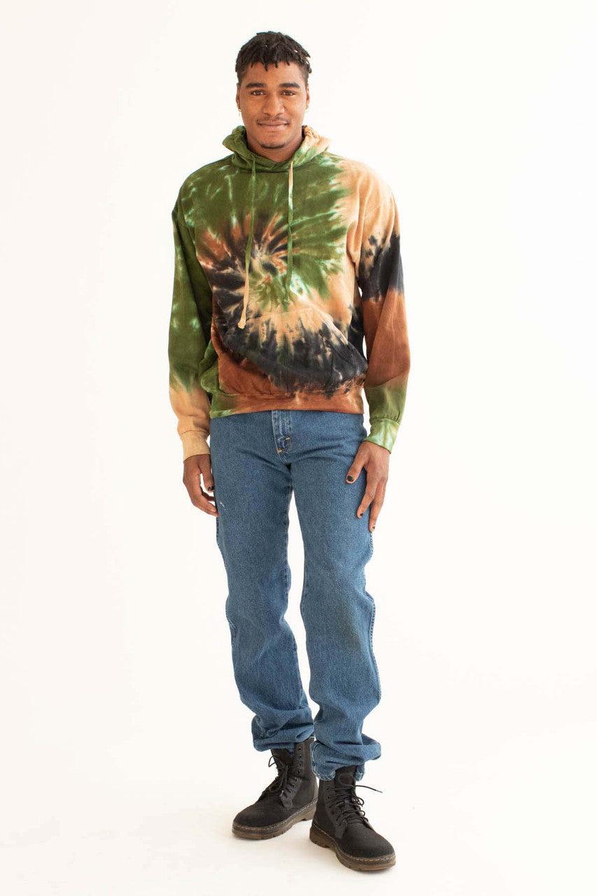 Camouflage Swirl Tie Dye Hoodie Product Image