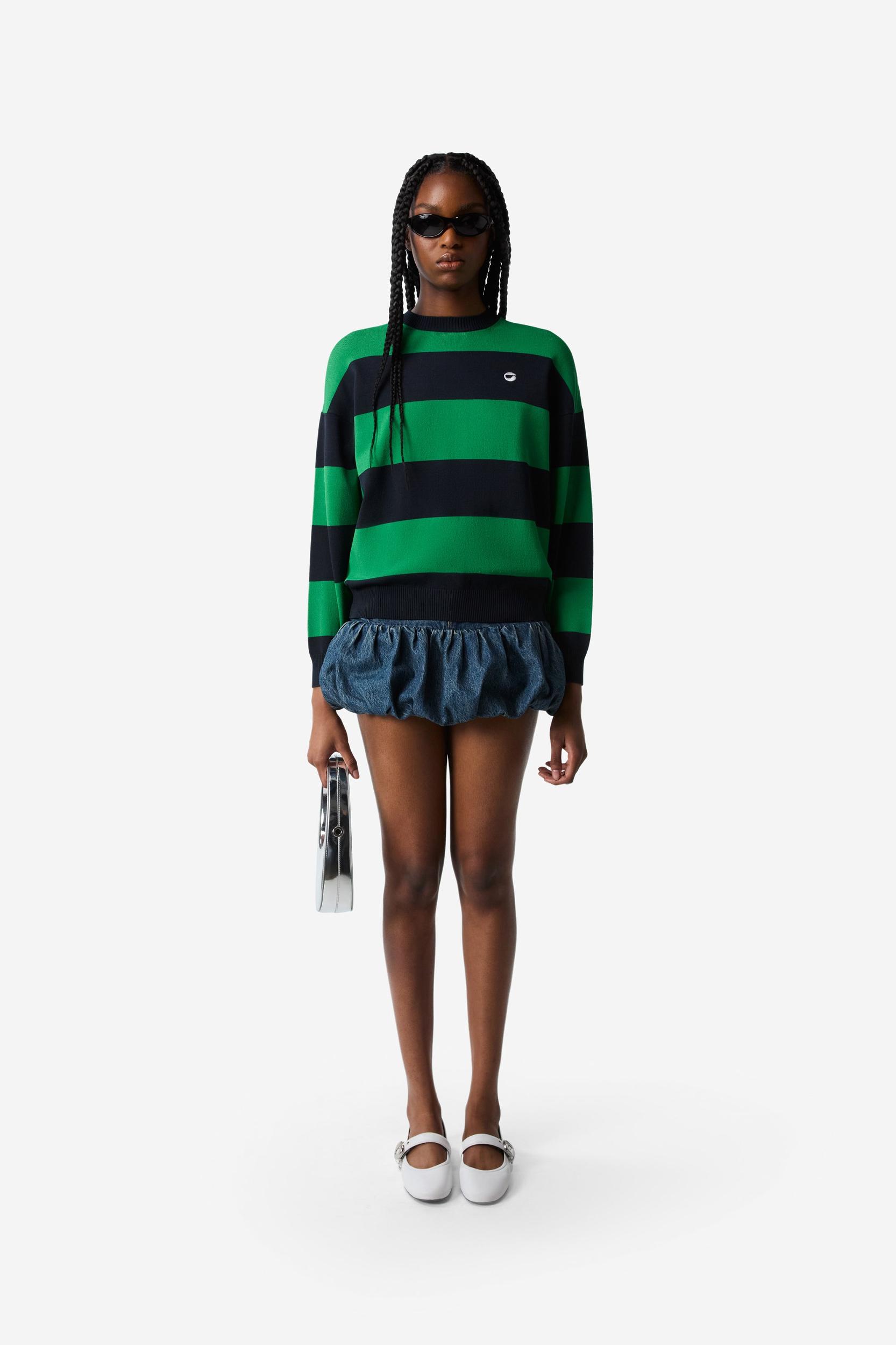 Striped Crewneck Sweater Product Image