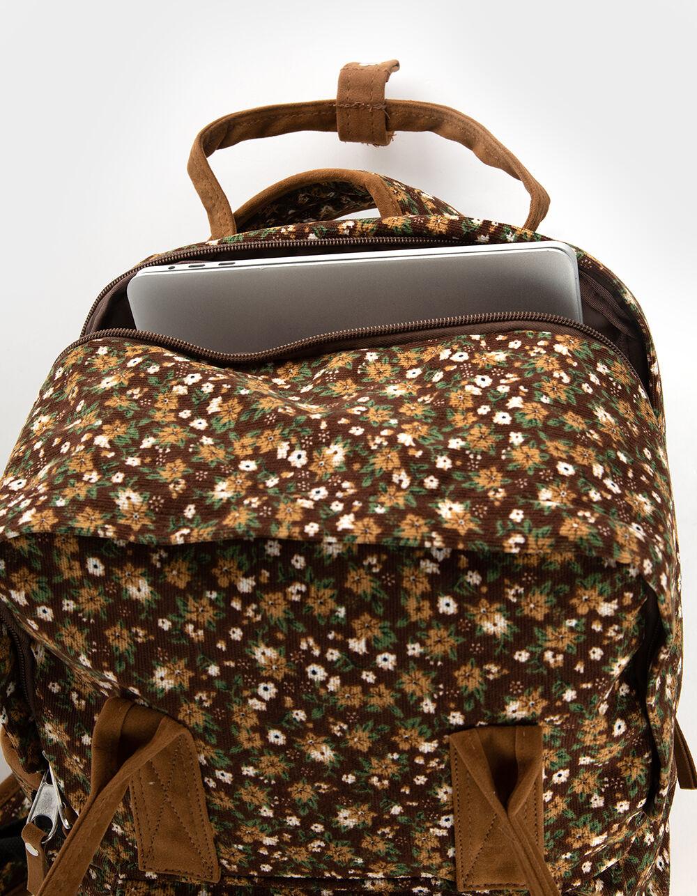 RSQ Margo Cord Backpack - BROWN Product Image