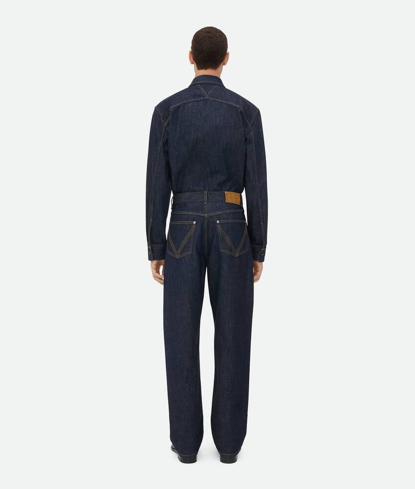 Men's Indigo Wide Leg Jeans  in Indigo Product Image