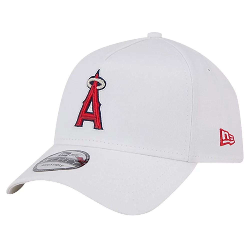 Men's New Era White Los Angeles Angels TC A-Frame 9FORTY Adjustable Hat Product Image