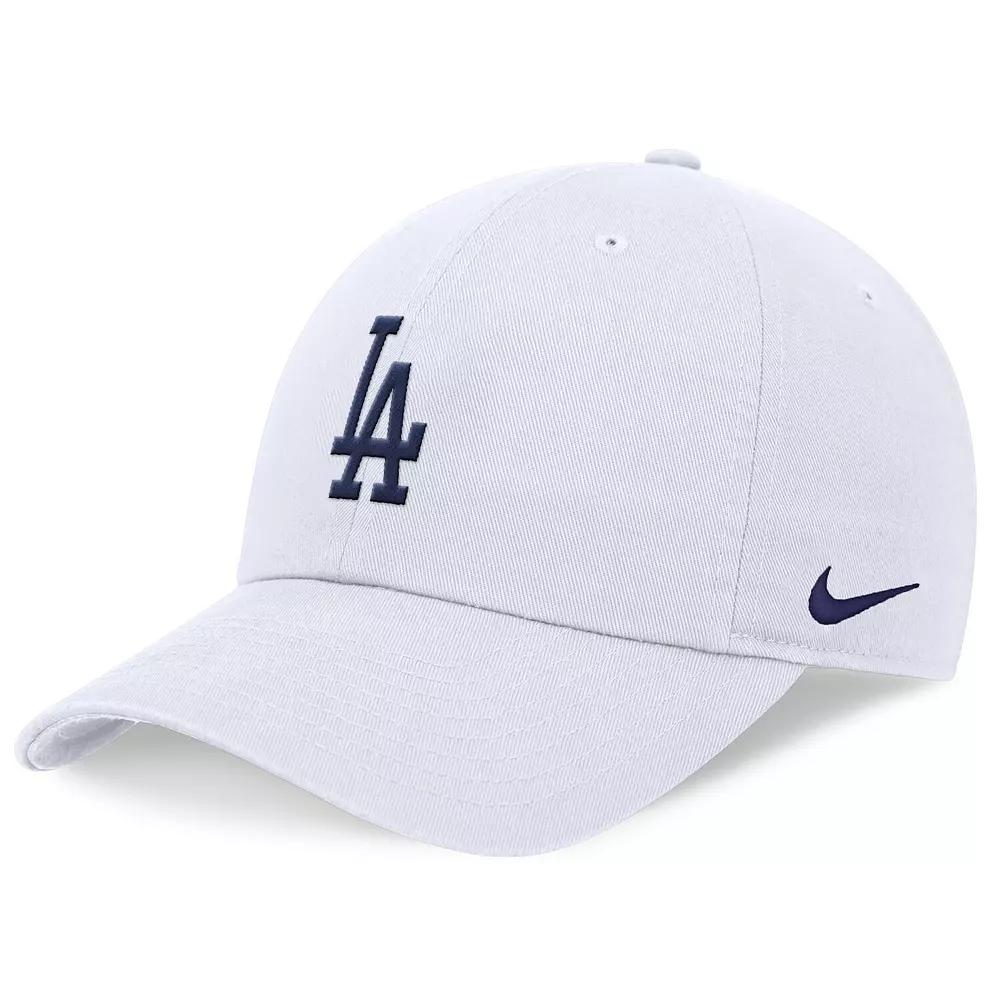 Men's Nike White Los Angeles Dodgers Evergreen Club Adjustable Hat, Size: Medium/Large Product Image