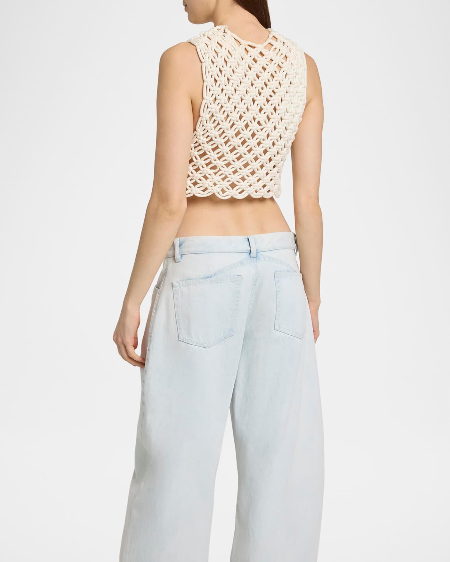 Macrame Sleeveless Crop Top Product Image
