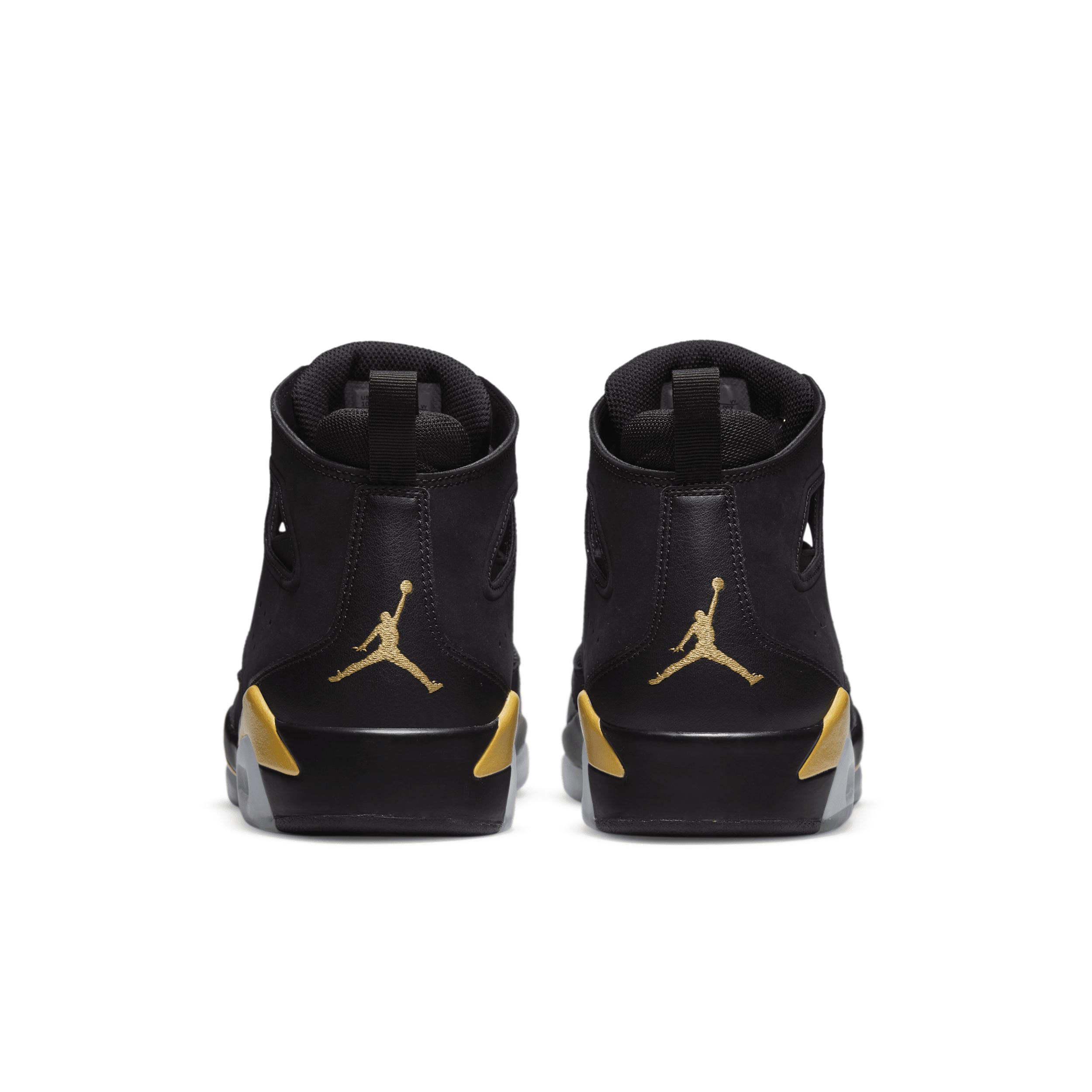 Jordan Mens Jordan Flight Club 91 - Mens Basketball Shoes Black/Gold Product Image