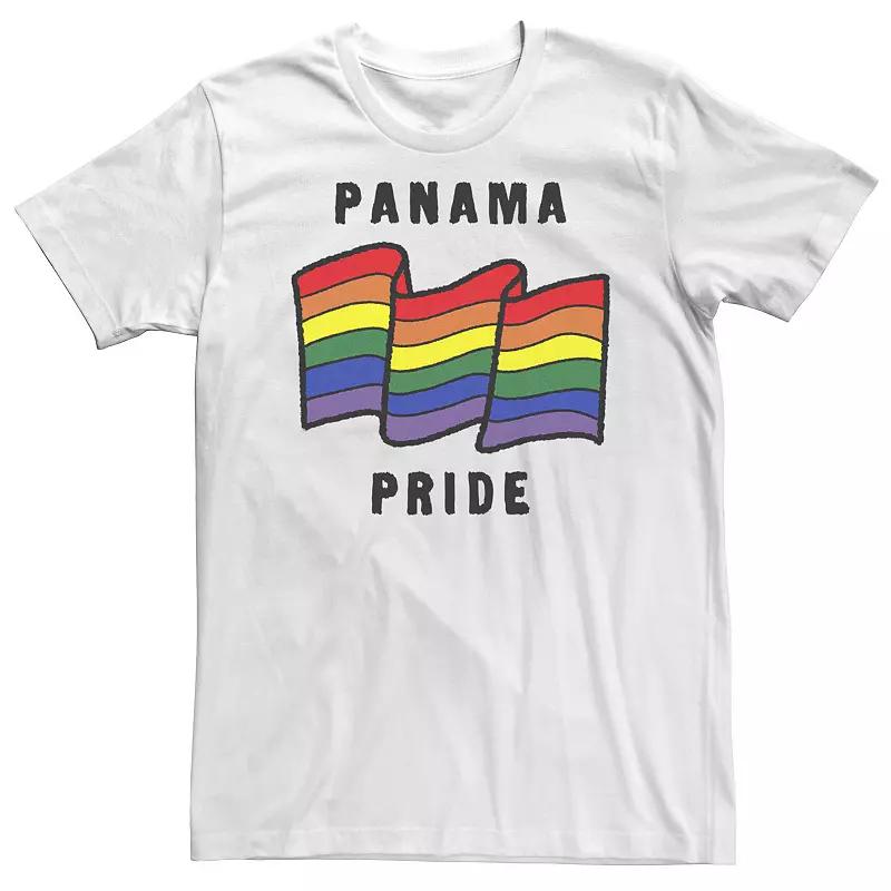 Big & Tall Fifth Sun Panama Pride Sketched Flag Tee, Men's, Size: XXL Tall, White Product Image