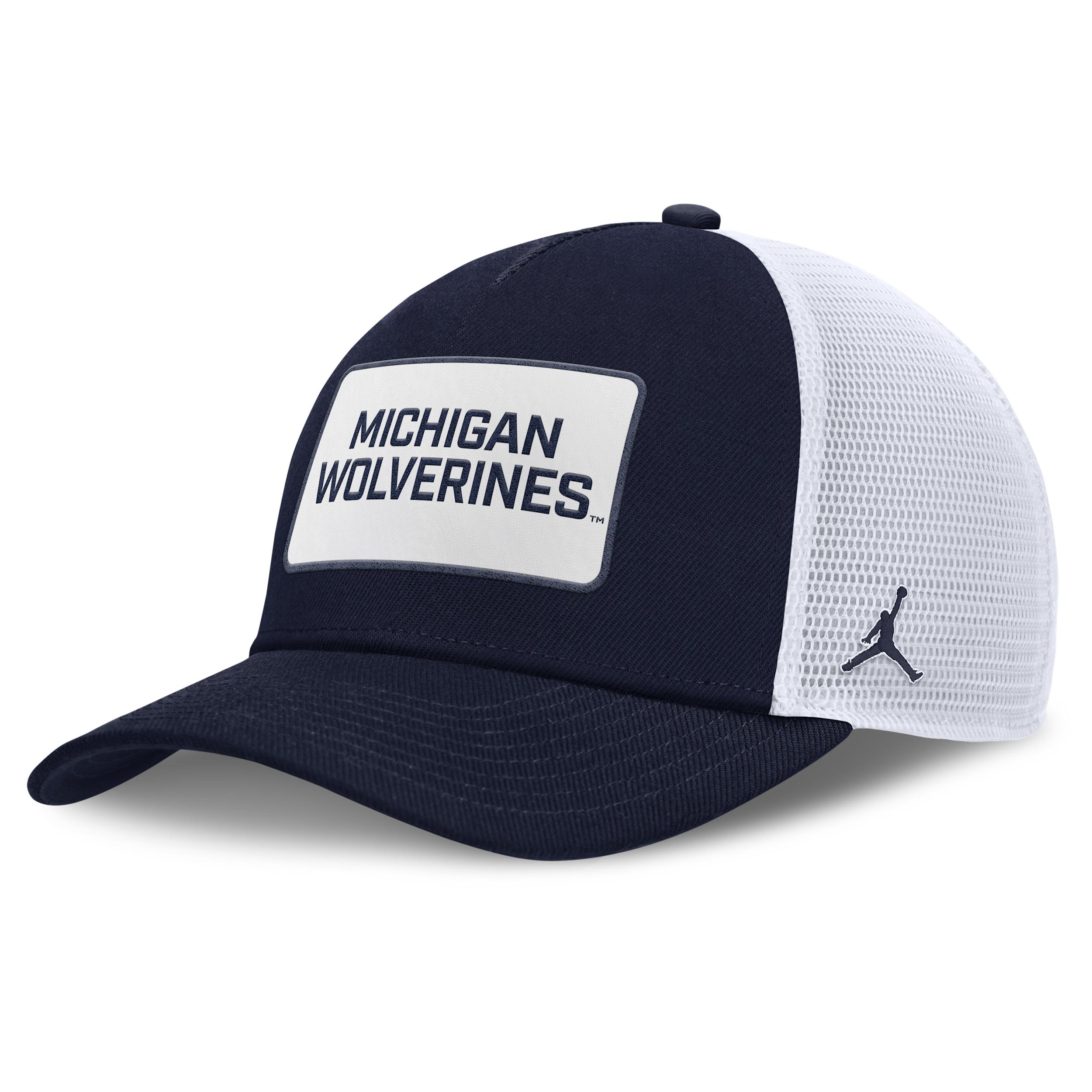 Michigan On-Field Rise Men's Nike Jordan Brand College Trucker Adjustable Hat Product Image
