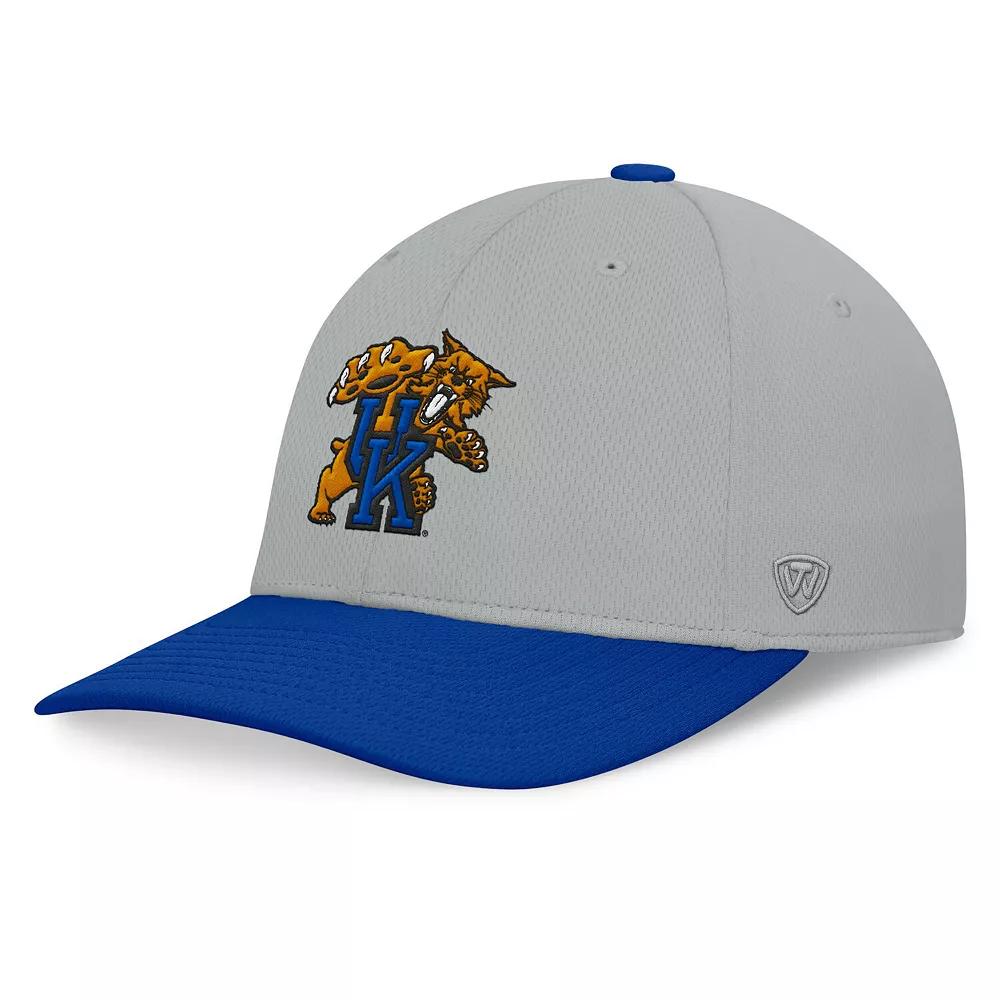 Men's Top of the World  Gray/Royal Kentucky Wildcats Mick Flex Hat, Size: Medium/Large, Grey Product Image