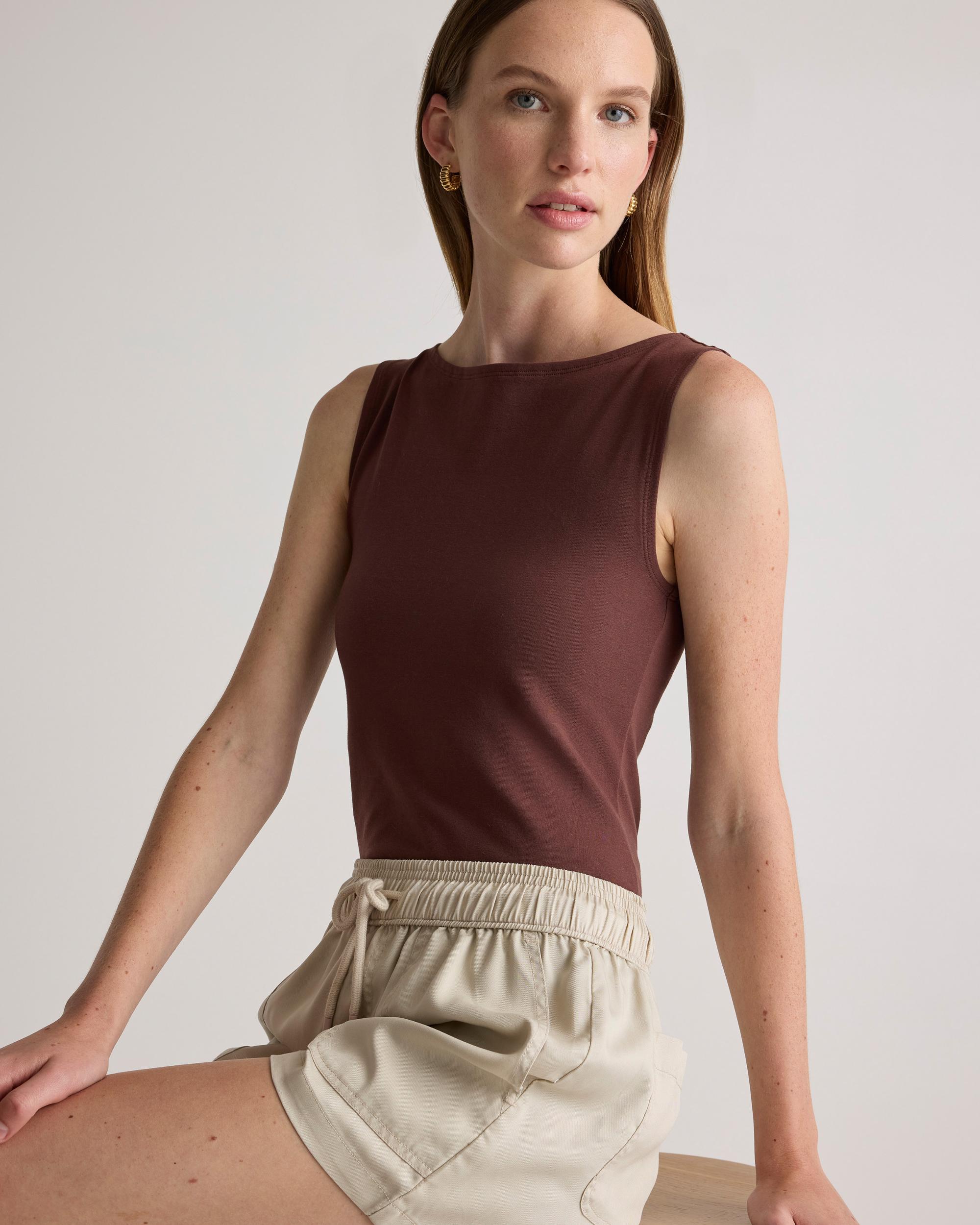 Quince | Women's Vintage Wash Tencel Utility Shorts Size XL Product Image