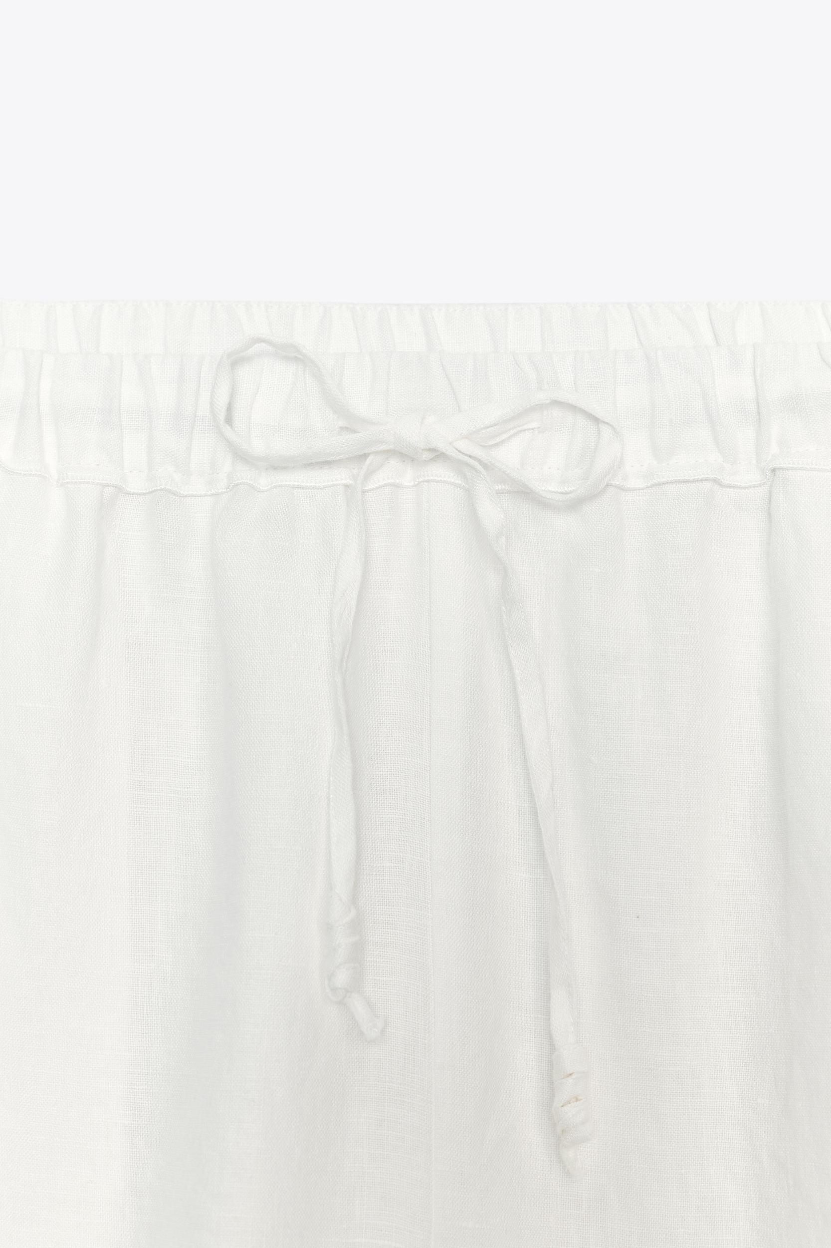 ZW COLLECTION LINEN PANTS WITH VENTS Product Image
