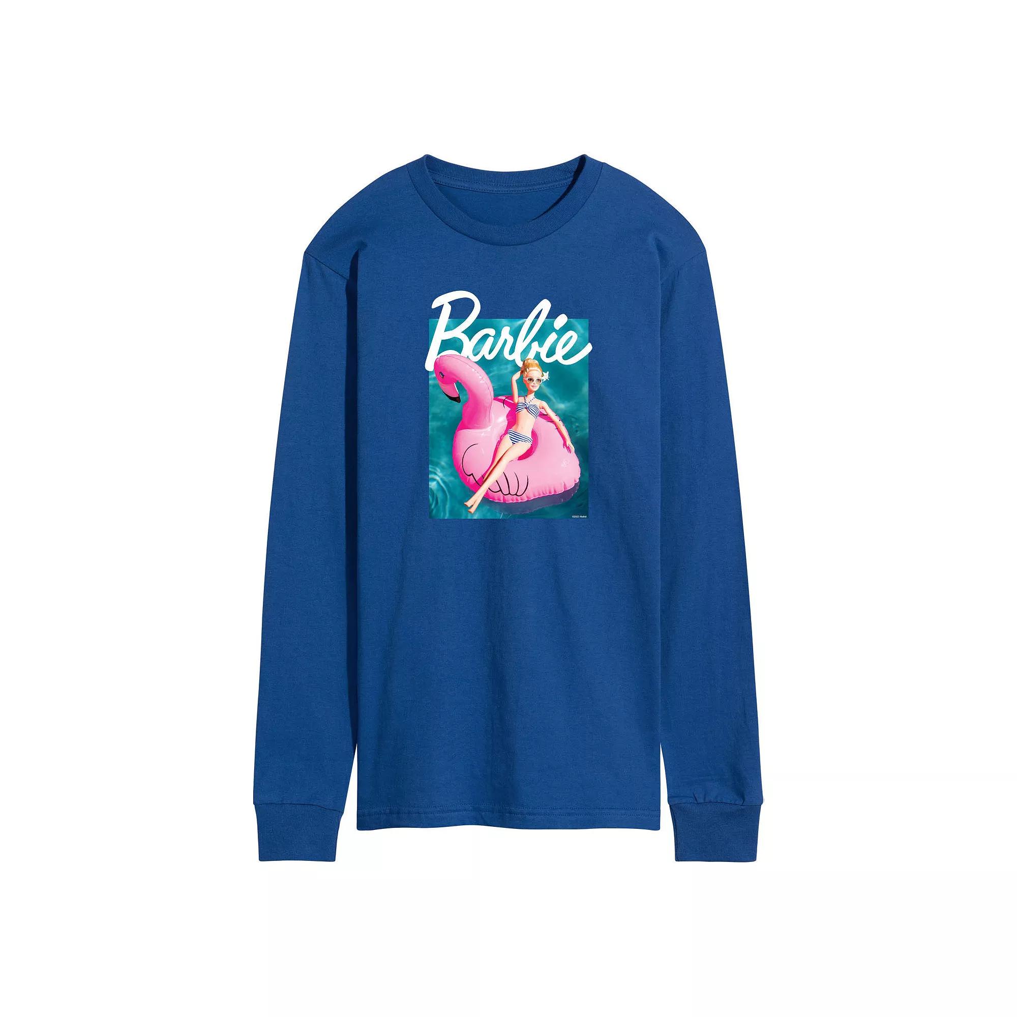 Men's CocaCola Vintage Santa With Dog Long Sleeve Graphic Tee,  Product Image