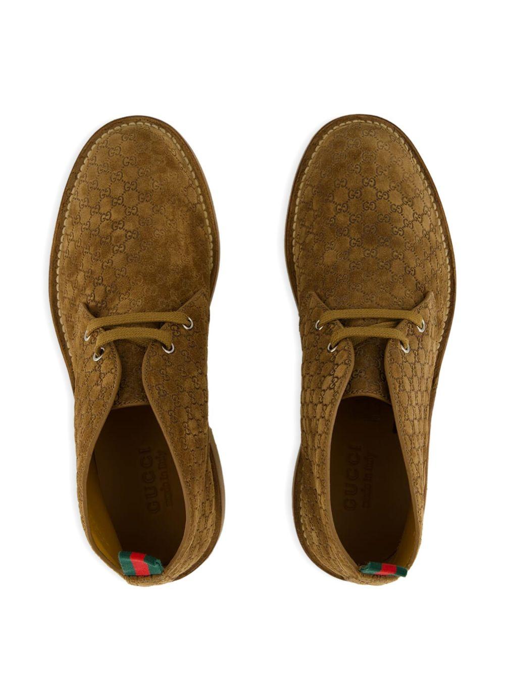 GG monogram suede boots Product Image