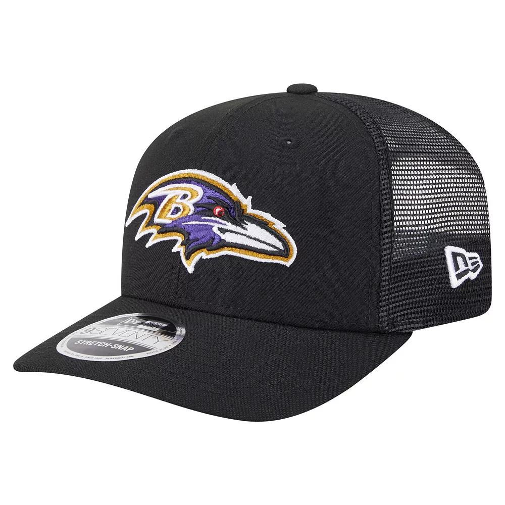 Mens New Era Baltimore Ravens Main Trucker 9SEVENTY Stretch-Snap Hat Product Image