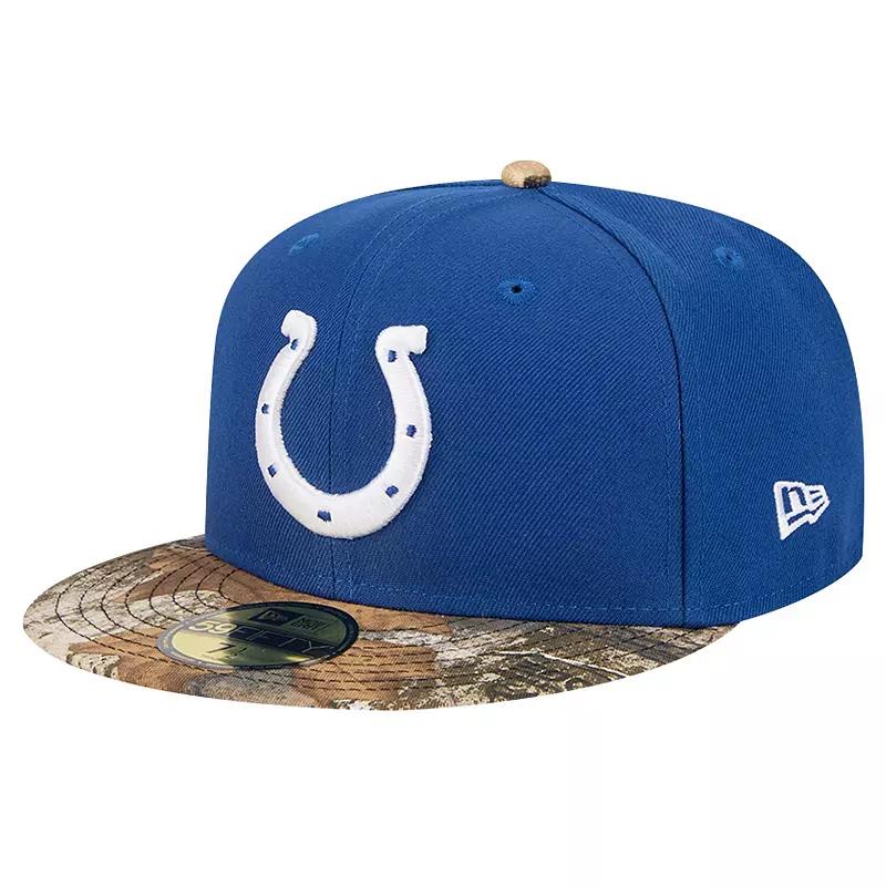 Men's New Era Royal Indianapolis Colts Active Two-Tone Camo 59FIFTY Fitted Hat,  Product Image