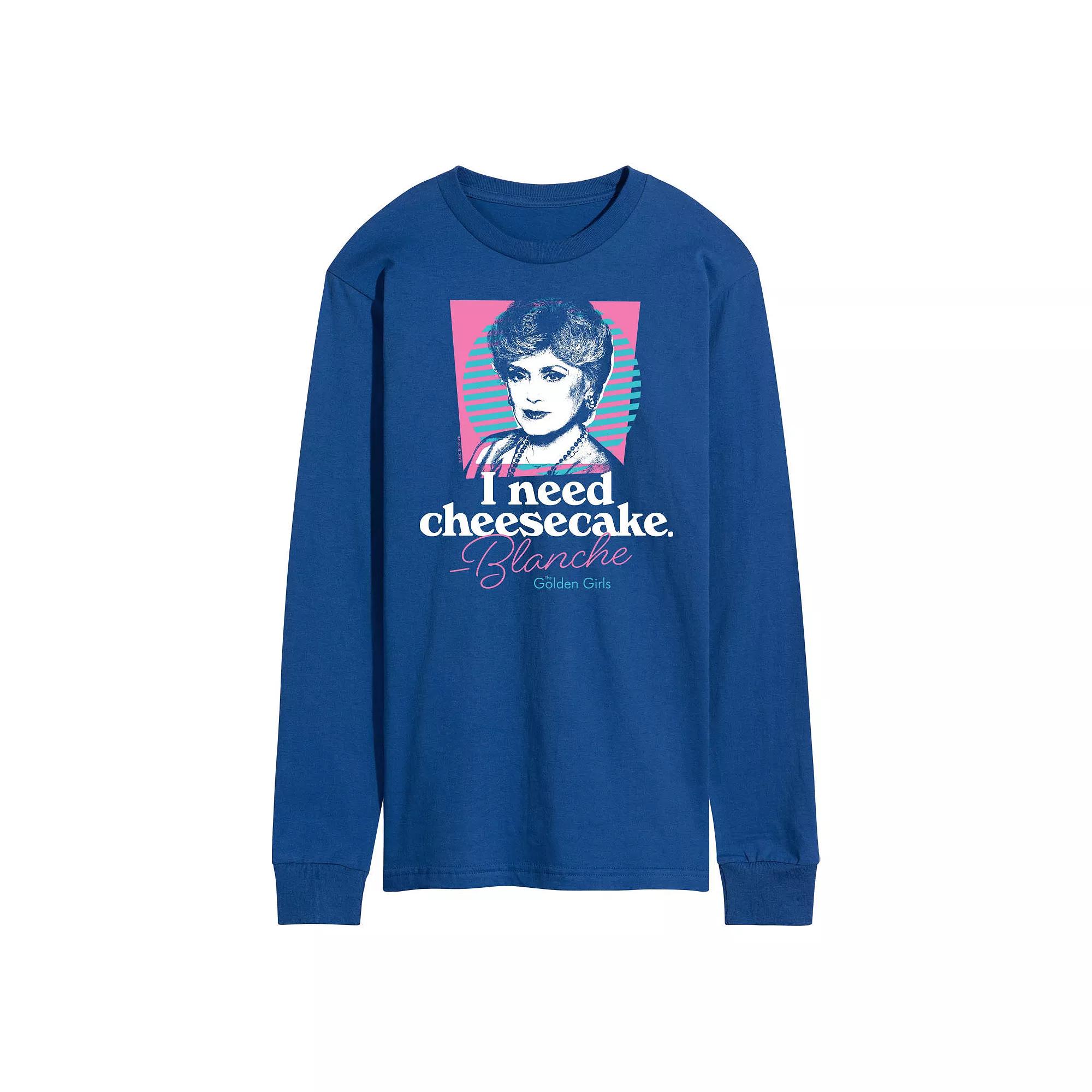 Men's Golden Girls Cheesecake Long Sleeve Tee,  Product Image