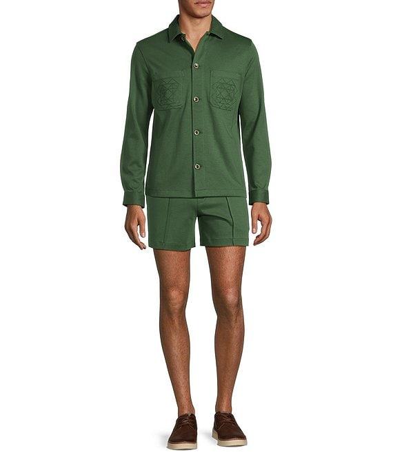 Murano From The Garden Collection Slim Fit Neoprene Shirt Jacket Product Image