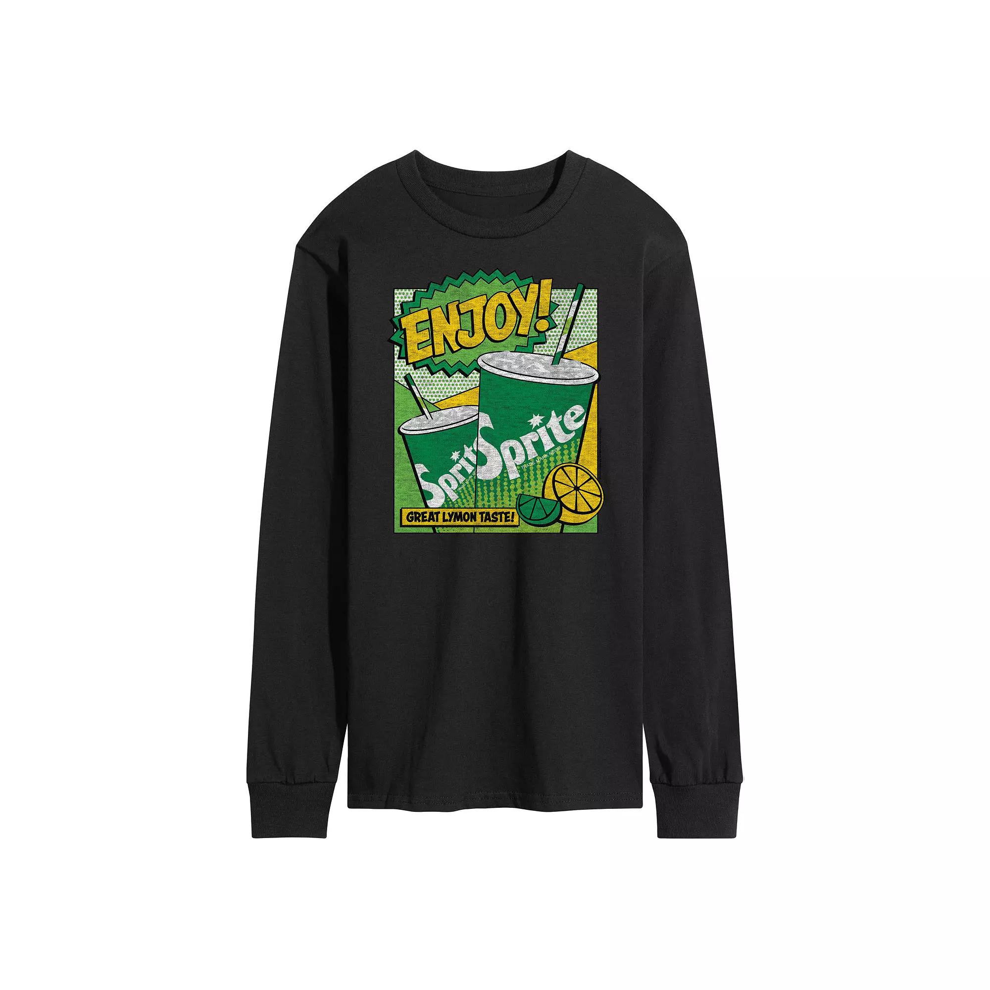 Men's Sprite Pop Art Long Sleeve Graphic Tee,  Product Image