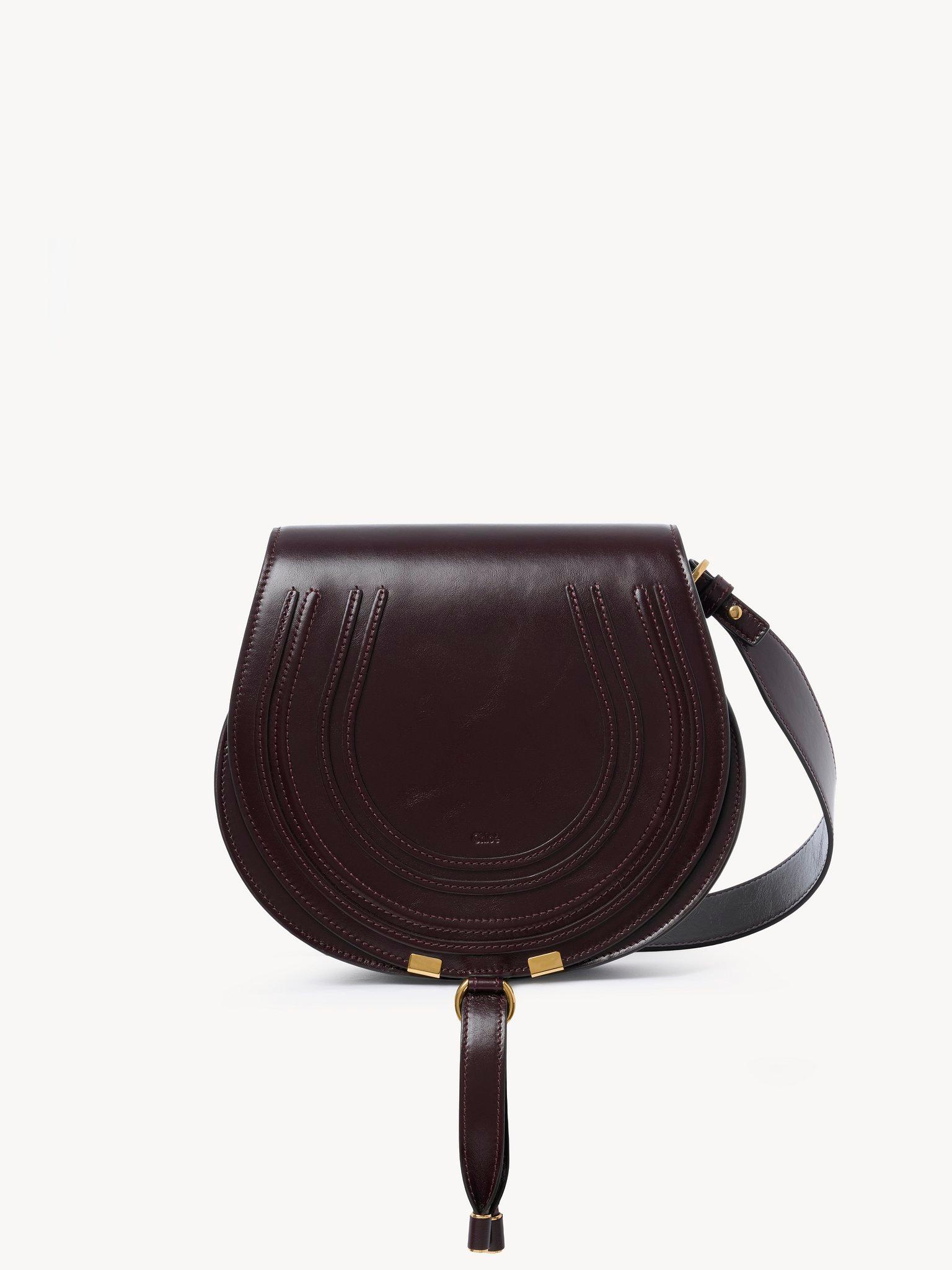 Marcie saddle bag in shiny leather Product Image