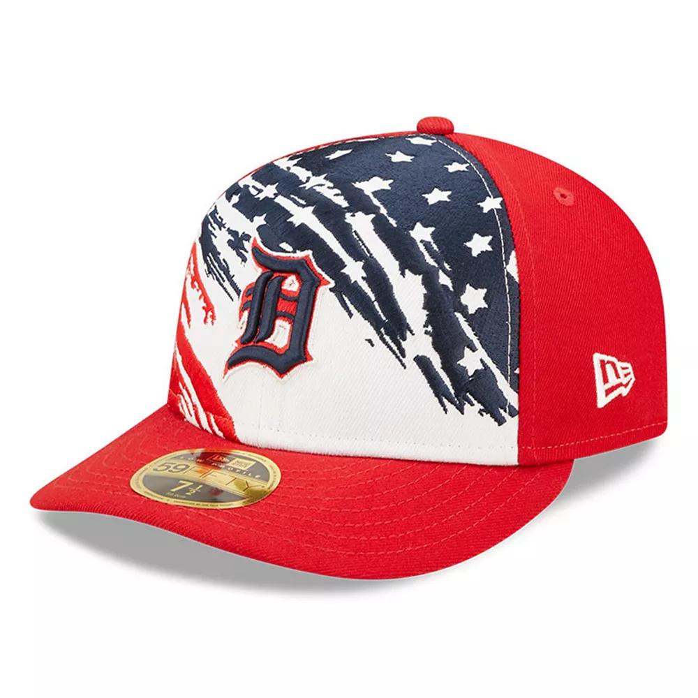 Men's New Era Red Detroit Tigers 2022 4th of July Low Profile 59FIFTY Fitted Hat, Size: 7 1/4 Product Image