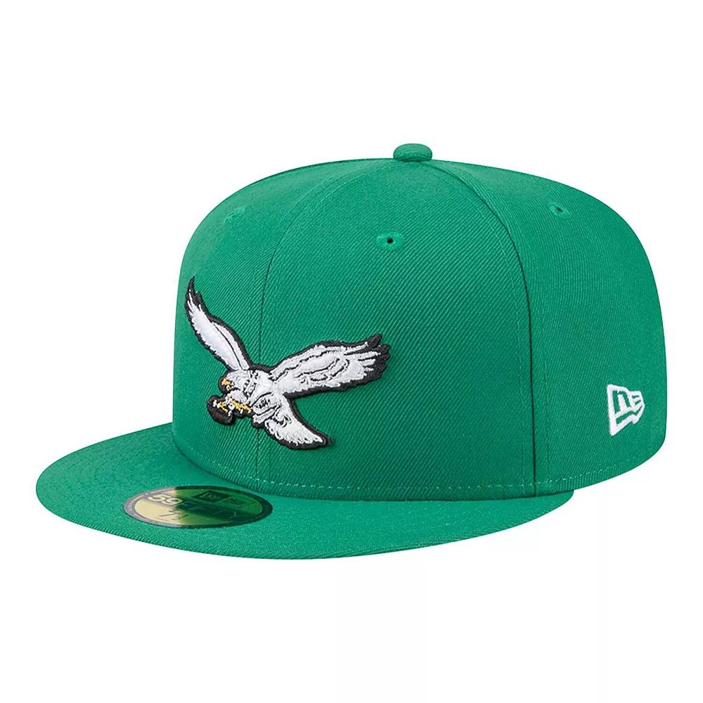 Men's New Era Kelly Green Philadelphia Eagles Main 59FIFTY Fitted Hat,  Product Image