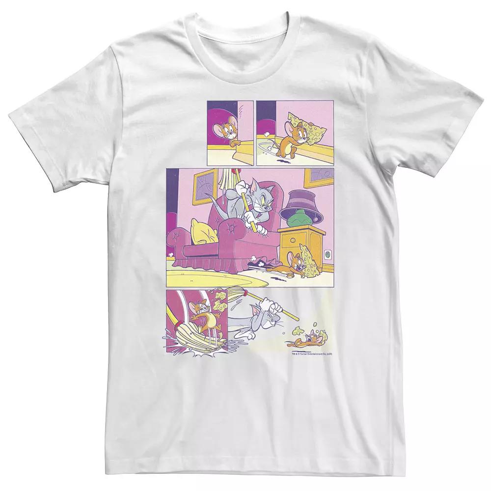 Big & Tall Tom And Jerry Cheese Comic Tee, Men's,  Product Image