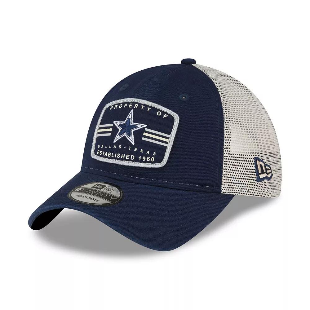 Men's New Era Navy Dallas Cowboys Property Trucker 9TWENTY Snapback Hat, Blue Product Image