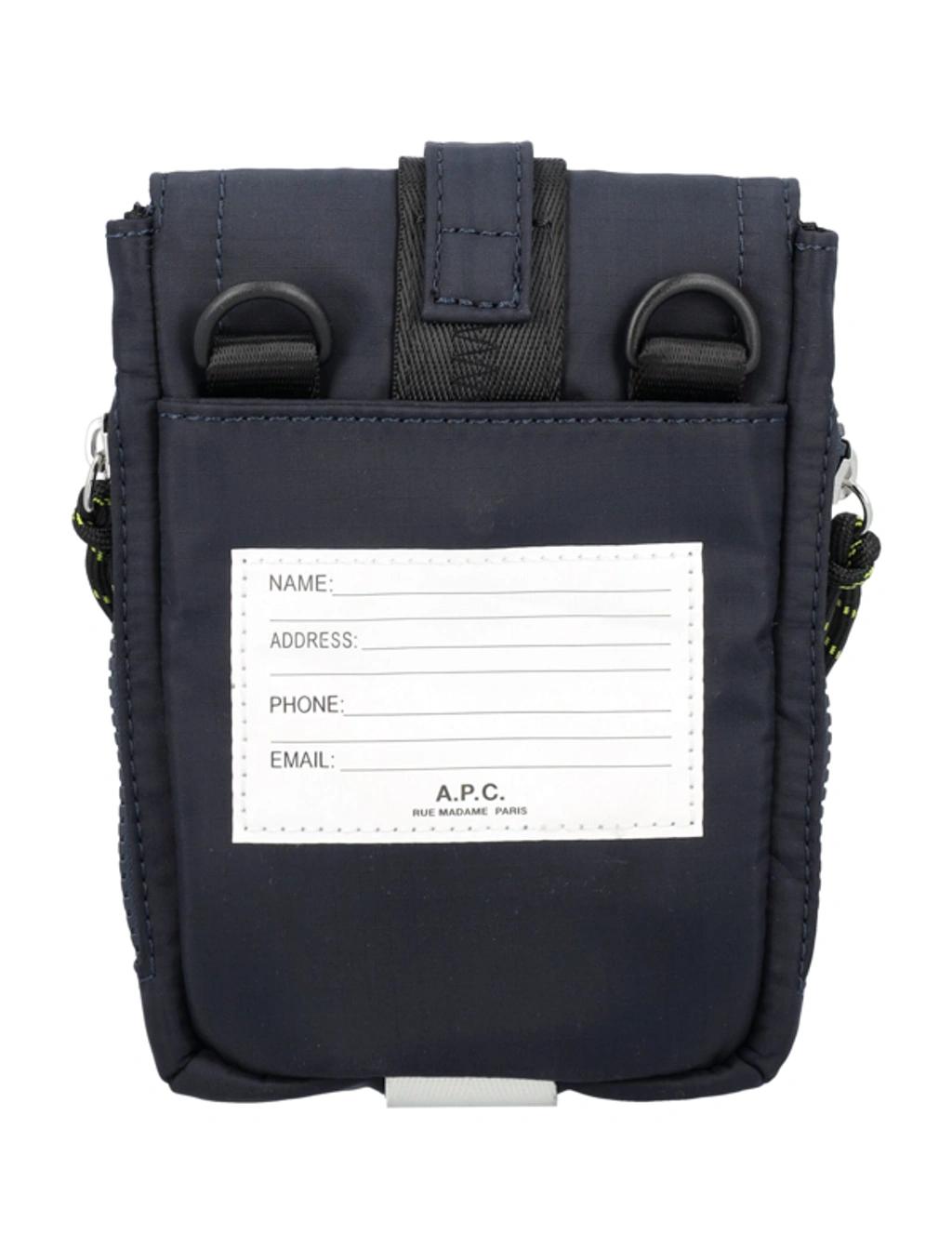APC Navy Trek Crossbody Pouch In Iak Dark Navy Product Image