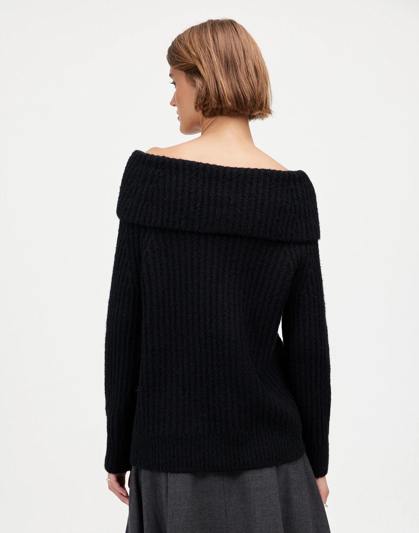 Cotton-Blend Off-Shoulder Sweater Product Image