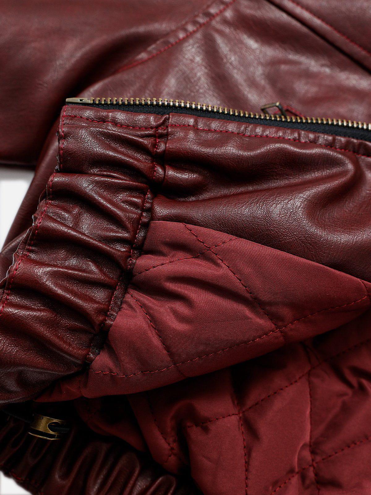 Aelfric Eden Cropped Faux Leather Hooded Jacket Female Product Image