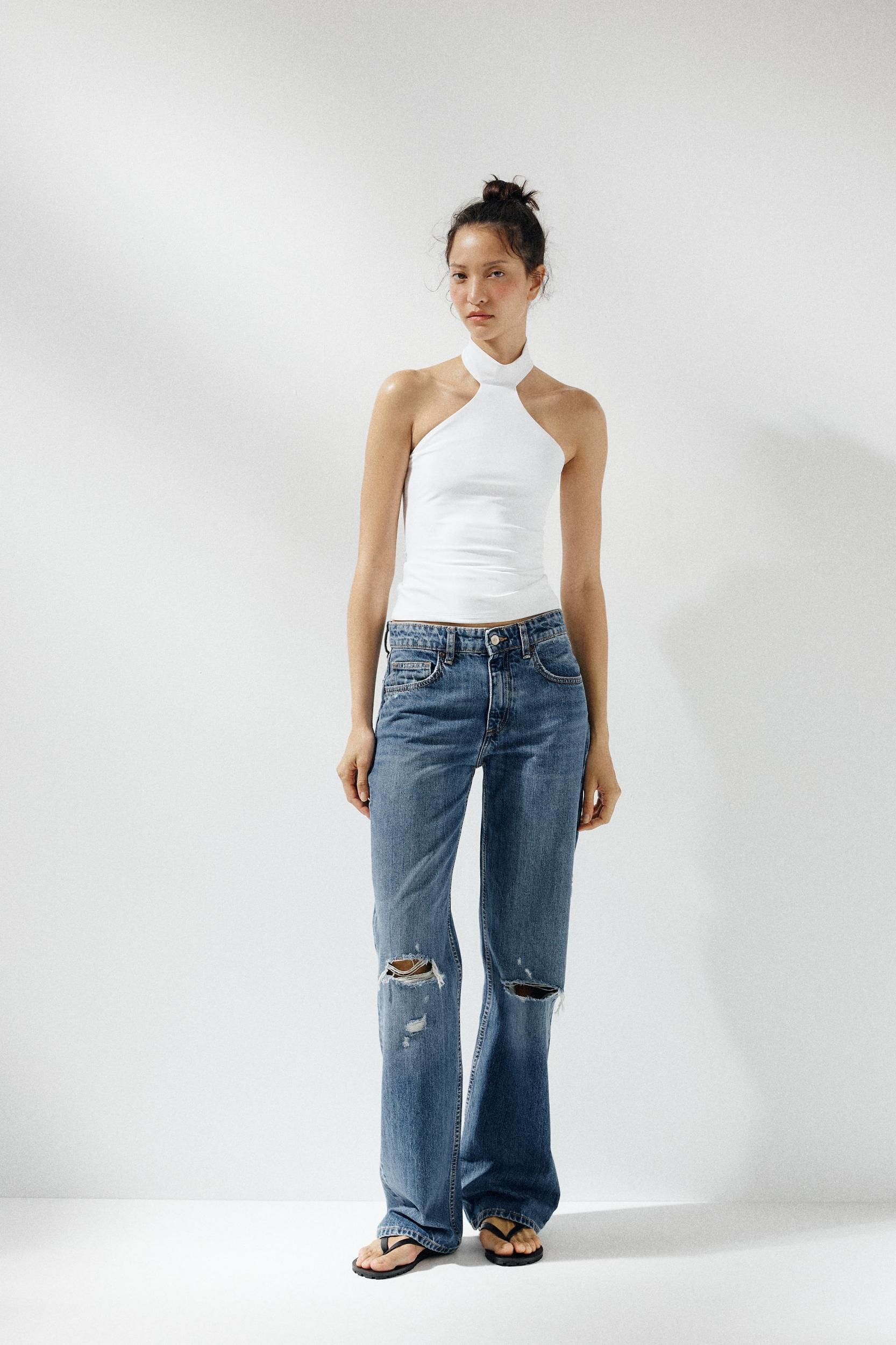 POLYAMIDE HALTER TOP Product Image