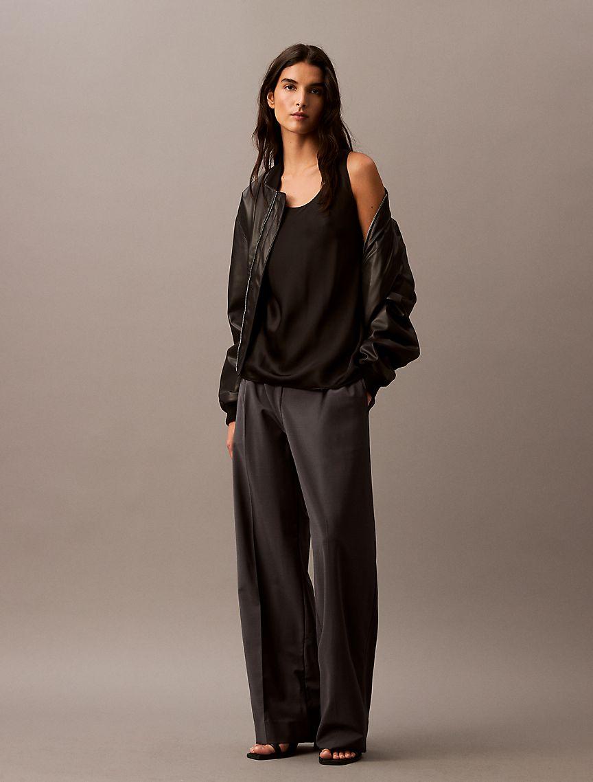 Viscose Satin Tank Top Product Image