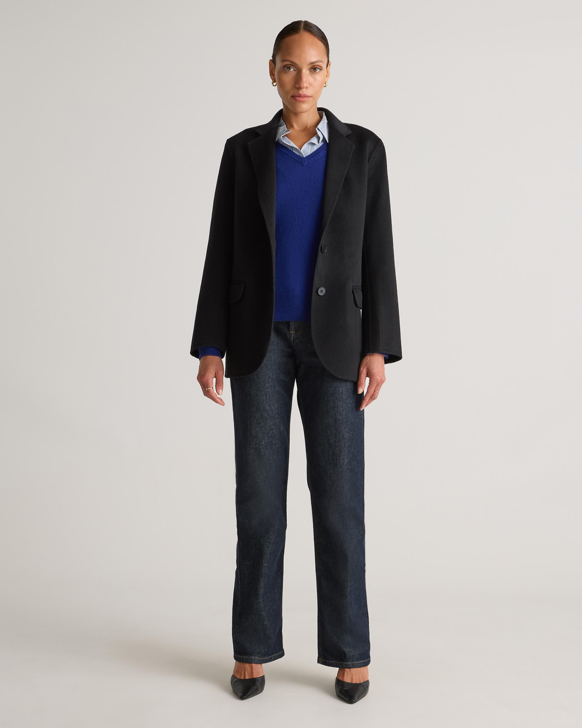 Quince | Women's Double-Faced Merino Wool Soft Blazer Wool/Nylon Product Image