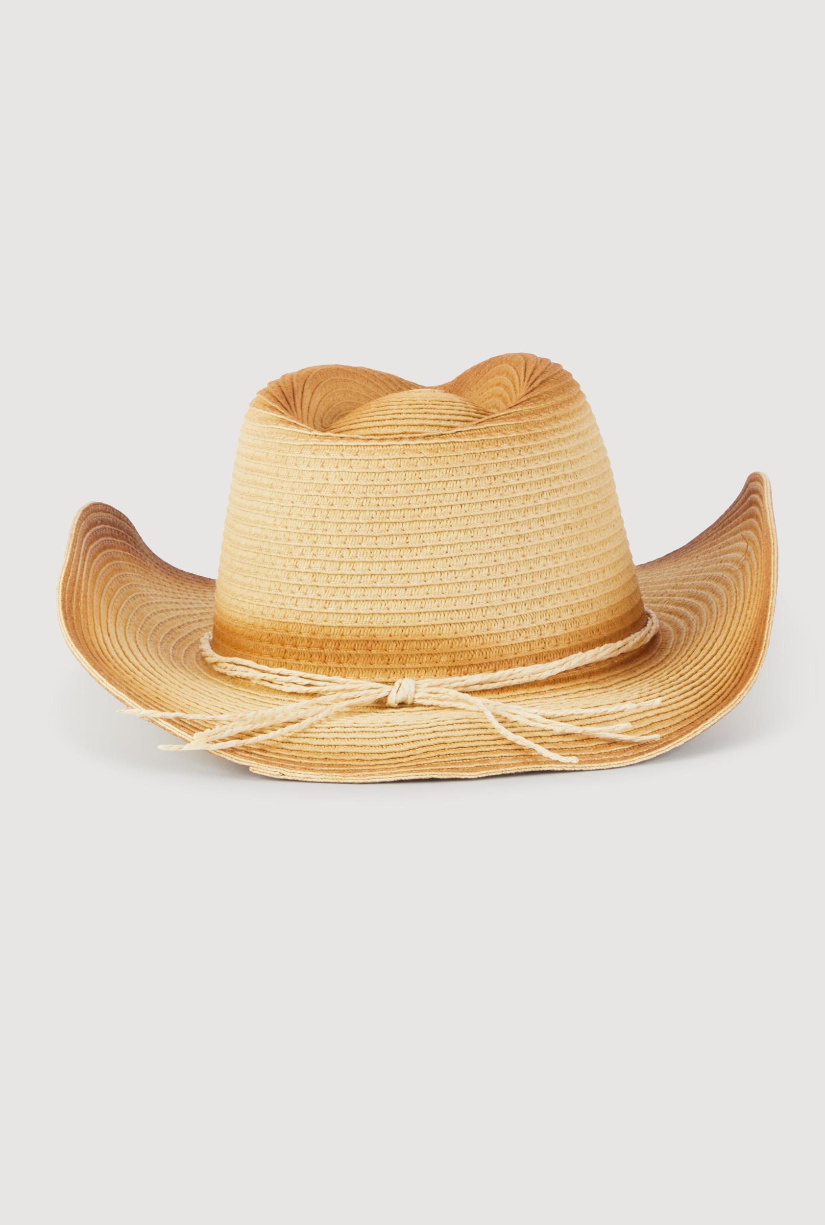Straw Contrast Trim Cowboy Hat Female Product Image